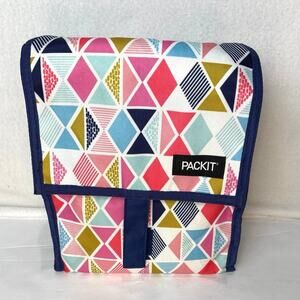 Packit Freezable Lunch Bag Colorful Foldable Insulated School Work Hiking